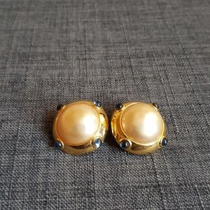 Carolee Vintage Pearl Clip On Earrings